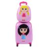 2 pcs 12" 16" Pink Kids Girls  Suitcase Backpack Luggage Set