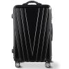3 Piece Luggage Set Travel Suitcase with Built In Weight Scale-Black