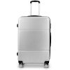 3 Pcs luggage set 20" 24" 28" Globalway Suitcase w/ TSA Lock-Silver Gray