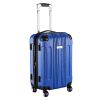 Expandable 20" Carry On Luggage Travel Bag Trolley Suitcase-Blue
