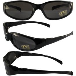 Chix Heavenly Pacific Coast Sunglasses Gloss Black Frames Smoke Lens