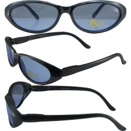 PCS Chix Mistique Sunglasses Gloss Gunmetal Grey Frames Blue Lens