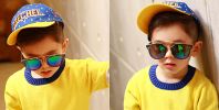 Fashion Kids Polarized Sunglasses UV 400 Rated Age 3-10 Black