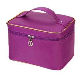 Household Essentials Grooming Travel Cosmetic Bag Unique Makeup Organizer Purple