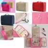Travel Waterproof Cosmetic Bag Large Capacity Hanging/Storage Bag-Pink
