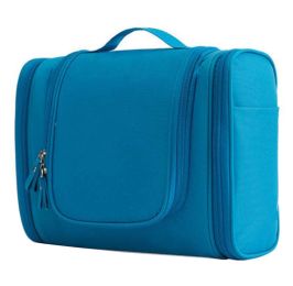 Travel Waterproof Cosmetic Bag Large Capacity Hanging/Storage Bag-Blue