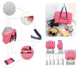 Durable Elegant Makeup Bag Portable Luggage Bag Travel Bag, Red 31L