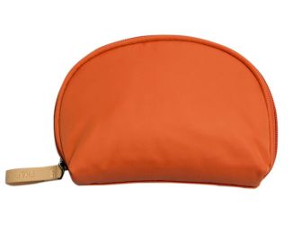 Nylon Cosmetic Bags Pretty Makeup Bag Sector Toiletries Bag Orange