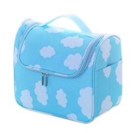 Lovely Cosmetic Box Makeup Box Large Capacity Makeup Bags, Blue