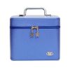 Stylish Professional Cosmetic Box Makeup Box Large Capacity Makeup Bags Blue