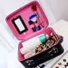 PU Cartoon Waterproof Handbag Cosmetic Box Makeup Box Makeup Bags, B