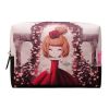 Lovely Girl Makeup Pouches Makeup Bags Cosmetic Bag Travel Wash Bag, C