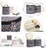 Fashion Creative Folk-custom Cosmetic Box Makeup Box Large Capacity Makeup Bags, Graphite Black