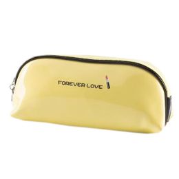 Fashion Creative Portable Cosmetic Box Makeup Box Makeup Bags, Round Rectangle Yellow