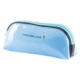 Fashion Creative Portable Cosmetic Box Makeup Box Makeup Bags, Round Rectangular Sky Blue
