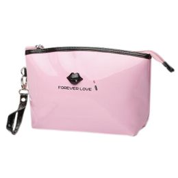 Fashion Creative Portable Cosmetic Box Makeup Box Makeup Bags, Trapezoidal Pink