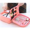 Cosmetic Waterproof Makeup Bag Sundry Organizer Travel Carry Case-Coffee