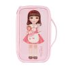 Fashion Waterproof Travel Makeup Case Cosmetic Bag Sundry/Toiletry, Pink Girl
