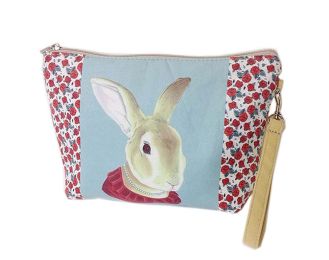 Cute And Unique Rabbit Canvas Cosmetic Bags/Purse