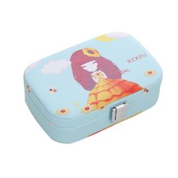 Beautiful Flower Girl Cosmetic Storage Box Cosmetic Containers 12x7.7x3.8 cm