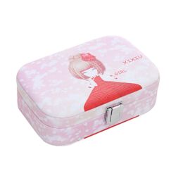 Elegant Design Cosmetic Containers Cosmetic Storage Box with Flower Girl