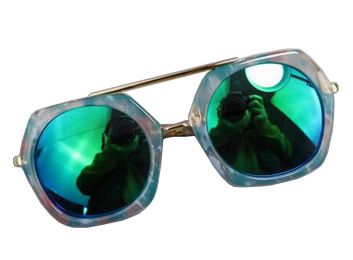 Kids Fashion Sunglasses Children's Sunglasses Anti-UV Sunglasses, Green