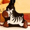 Set of 2 [Funny Zebra] Luggage Tags Silicone Name Tags Lables Travel Accessories