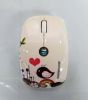 Cartoon Creative Small Wireless Mouse Mute Mouse Milk White