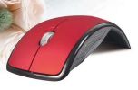 Foldable Wireless Mouse Office Wireless Mouse Matte RED