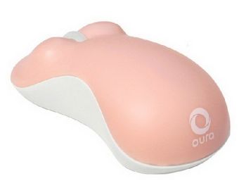 New 2.4 GHz Optical Mouse Lovely Software Wireless Mouse PINK