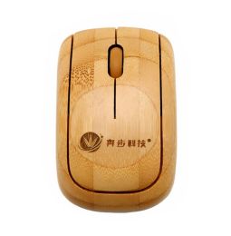 New Style Bamboo Wireless Mouse Mini Office Wireless Mouse BRONZE