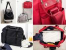 [Black] Simple Style Travel Tote Bag Duffel Bag Handbag Sports Shoulder Bag