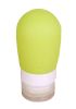 Set of 2, Travel Lotion Bottle Portable Silicone Bottles Green 60ml