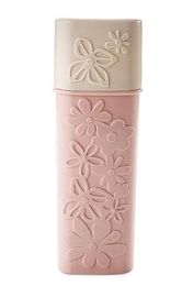 Portable Travel Toothbrush Holder Case Useful Travel Mug, Flower Pink