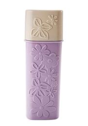 Portable Travel Toothbrush Holder Case Useful Travel Mug, Flower Purple