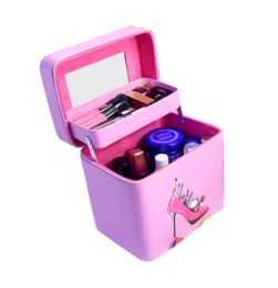 High-Capacity Multi-Function  Travel Portable Multi-Layer Makeup Box,H2