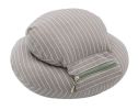 Travel Pillow Office Portable Napping Pillow Cervical Neck Pillow Grey Stripes