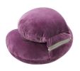 Travel Pillow Office Portable Napping Pillow Cervical Neck Pillow Cushion Purple