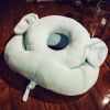 Kids Travel Pillow Soft Supports Head Neck Chin Pillow Cushion Cute Elephant