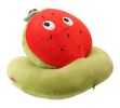 Office Lumbar Support Pillow Travel Pillow School Napping Cushion Watermelon