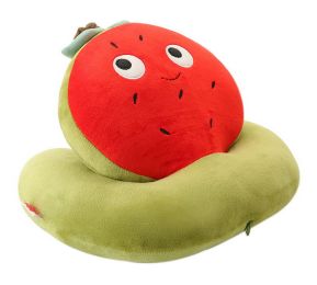 Office Lumbar Support Pillow Travel Pillow School Napping Cushion Watermelon