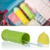 2PCS Creative Toothbrush Case Toothpaste Holder Travel Accessories, Green