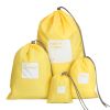 Waterproof Travel/Luggage Storage Bags Laundry Drawstring Ditty Bags Yellow