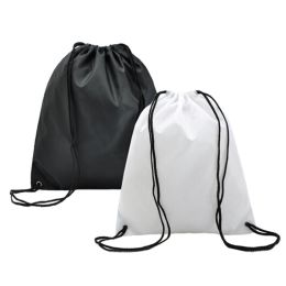 Sports backpack Travel Luggage Storage Bags Laundry Drawstring Bag Black/White