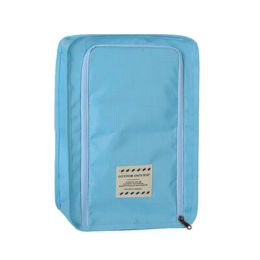 Durable Portable Shoe Bag Storage Bag Shoes Holder for Travel, Light blue