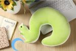 Cute Cartoon Animals U Cervical Pillow For Neck Support(Squirrel& Green)