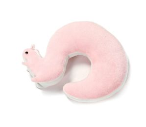 Cute Cartoon Animals U Cervical Pillow For Neck Support(Squirrel&Pink)