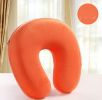 Space Cotton Inner Core Memory U Cervical Pillow For Neck Support(Orange)