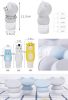Cute Travel Bottles Leakproof Refillable Travel Containers/lotion dispensers, White#1