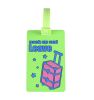 Set of 2 Cute Travel Accessories Travel Luggage Tags/ID Holder, Luggage, Green